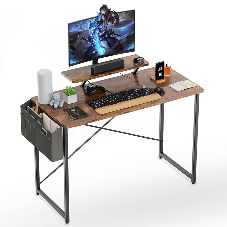 Amazon | パソコンデスク ZXhome 幅120X奥行50X高さ75cm